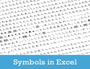 How to insert a symbol in Excel without leaving your keyboard