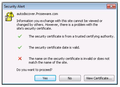 Certificate Error, go back to start, do not collect $200