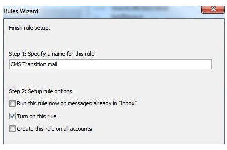 Outlook rules rule!